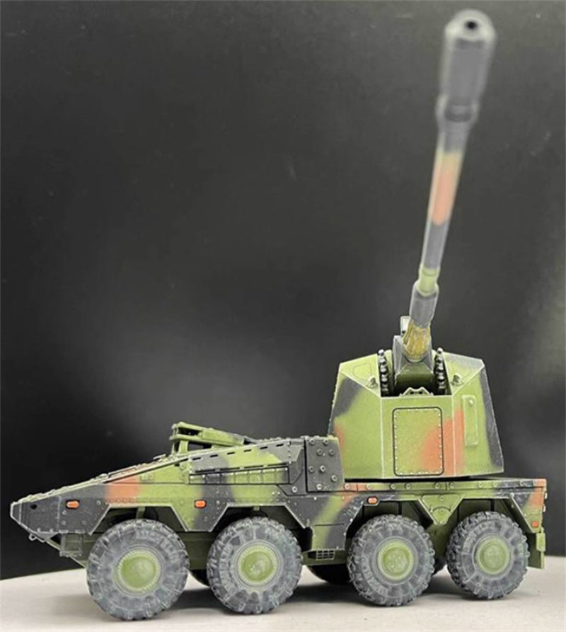 AM German Boxer armored vehicle RCH155mm howitzer GTK 1:72 Tank Pre-built Model