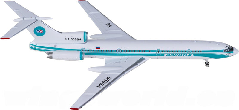Phoenix ALROSA for Tupolev TU-154M RA-85684 1:400 Airplane Pre-built  Airliner Model Display