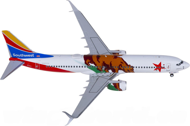 NG Models Southwest Airlines Boeing 737-800 N8653A 1:400 Diecast Model view 2