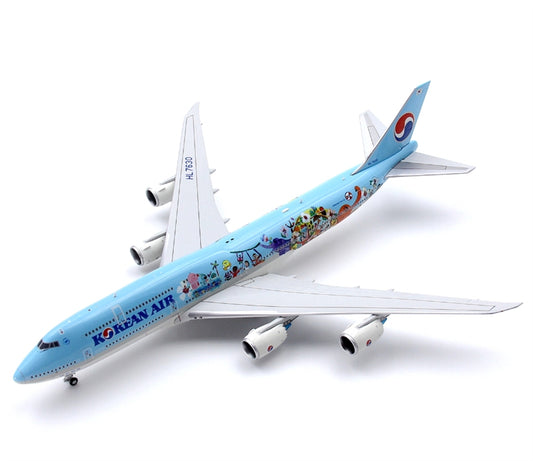 YY Wings Korean Air for Boeing 747-8 HL7630 llth Children's Drawing Contest Livery 1:400 Airplane Pre-built  Airliner Model Display