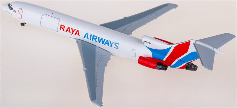 AeroClassics Raya Airways for Boeing 727-200F 9M-TGE 1:400 Airplane Pre-built  Airliner Model Display