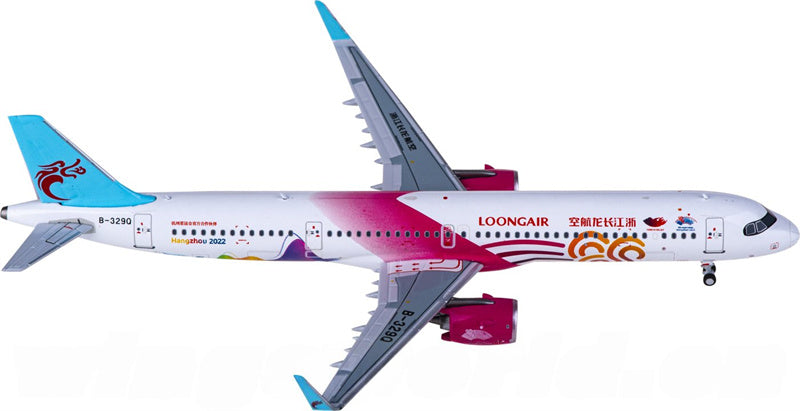 NG Models Loong Air Airbus A321neo B-329Q 1:400 Diecast Model view 1
