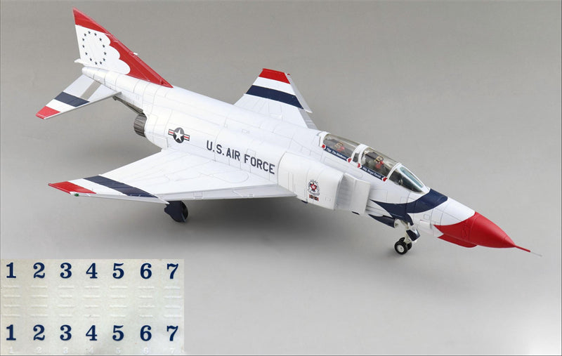 HOBBY MASTER USAF F-4E Thunderbirds 1:72 Model 1973/74 season Water sticker version