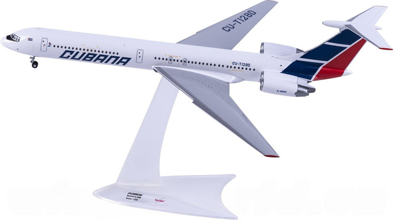 Herpa Cubana de Aviacion Ilyushin IL-62M T1280 1:200 Diecast Model view 4