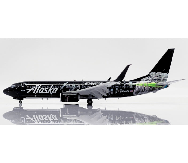 JC Wings 1:200 Alaska Airlines B737-800 N538AS Flaps down DIECAST Model