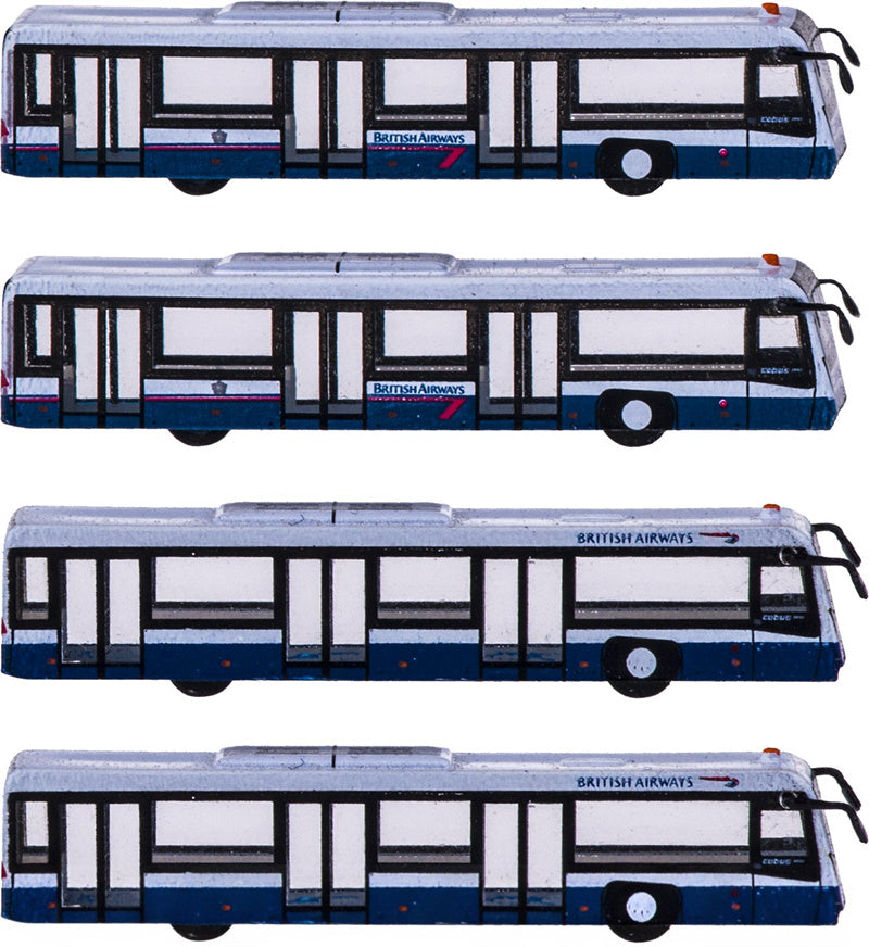 Fantasy Wings Airport Bus British Airways Set of 4 1:400 Accessory Model view 1