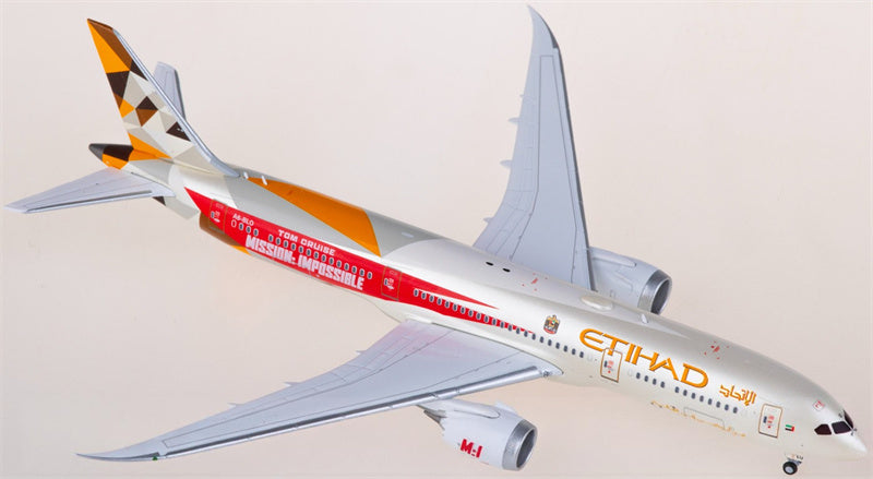 JC Wings Etihad Airways Boeing 787-9 Dreamliner A6-BLO 1:400 Aircraft Pre-built  Airliner Model Display