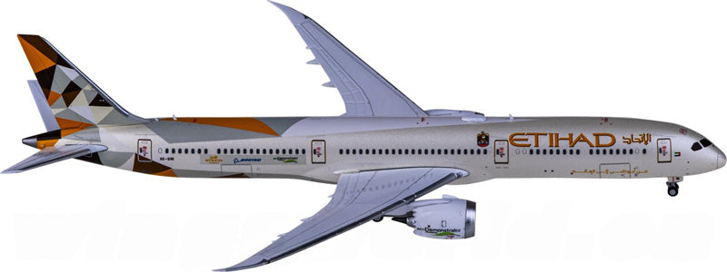 JC Wings Etihad Airways Boeing 787-10 Dreamliner A6-BMI 1:400 Diecast Model view 3