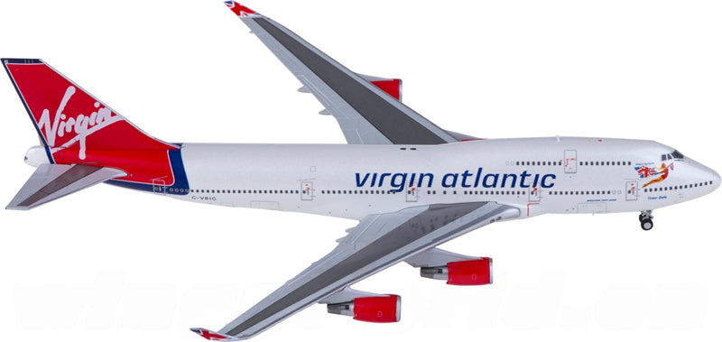 JC Wings Virgin Atlantic Boeing 747-400 G-VBIG 1:400 Diecast Model view 1