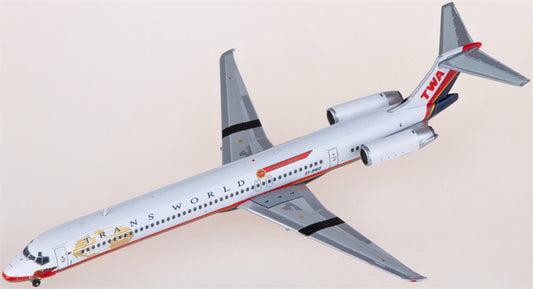 JC Wings TWA McDonnell Douglas MD-83 EI-BWD 1:400 Diecast Model view 1