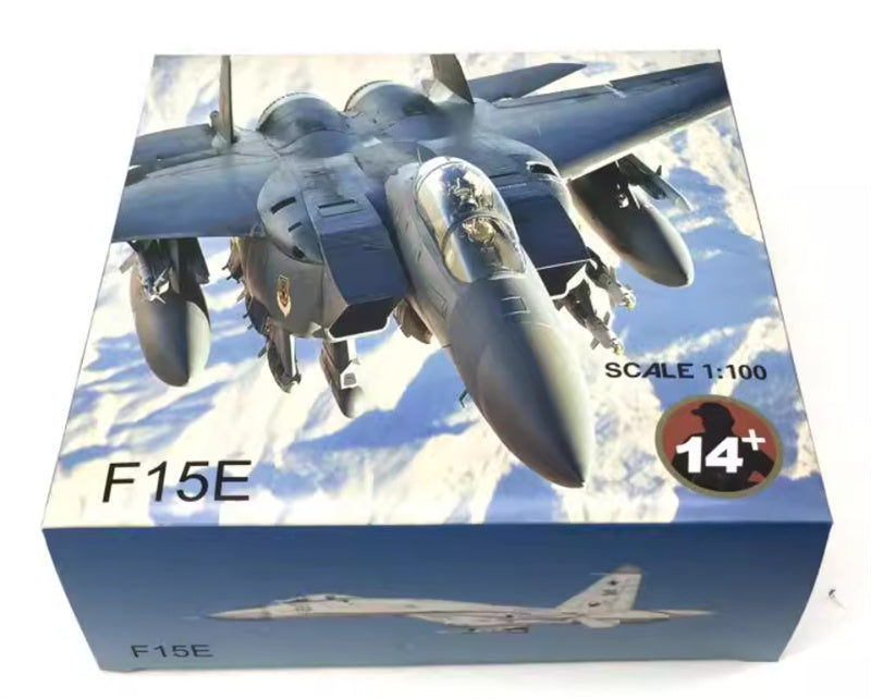 FLOZ US F-15E Strike Eagle Supersonic Fighter 1:100 Aircraft Pre-built Model