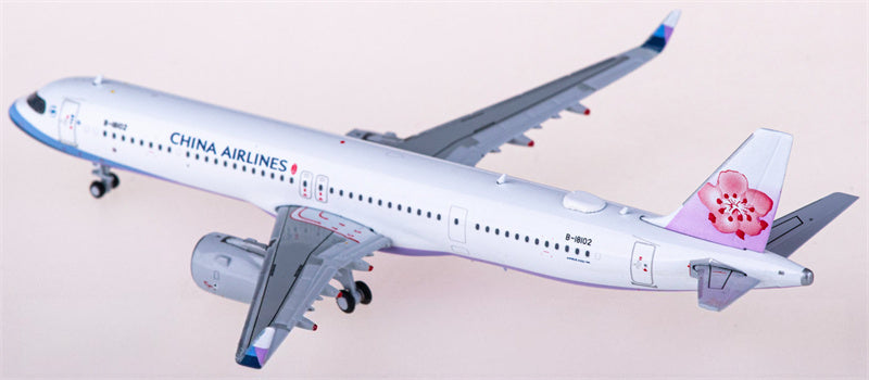 JC Wings China Airlines for Airbus A321neo B-18102 1:400 Airplane Pre-built  Airliner Model Display