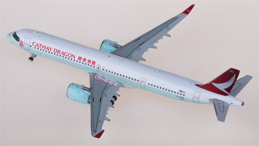 JC Wings Cathay Dragon for Airbus A321neo D-AVZF 1:400 Airplane Pre-built  Airliner Model Display