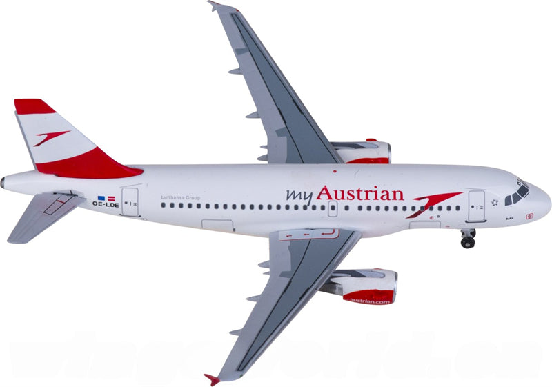 AeroClassics Austrian Airlines Airbus A319 OE-LDE 1:400 Diecast Model view 1