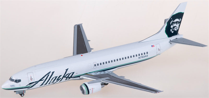 JC Wings Alaska Airlines Boeing 737-400C N763AS 1:200 Diecast Model view 1