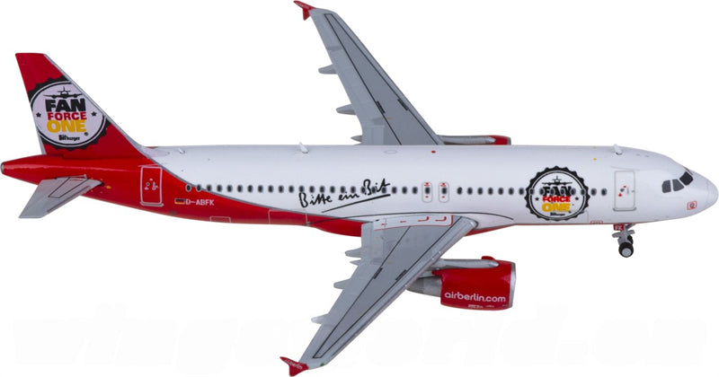 JC Wings Air Berlin for Airbus A320 D-ABFK 1:400 Airplane Pre-built Airliner Model Display