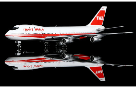 HX Models 1:400 TWA B747-100 N93107 Standard Edition DIECAST Model