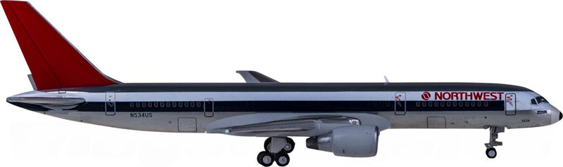 Geminijets Northwest Airlines Boeing 757-200 N534US 1:400 Diecast Model view 3