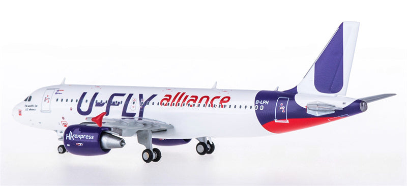 JC Wings HK Express Airbus A320 B-LPH U-fly Alliance 1:400 Diecast Model view 3