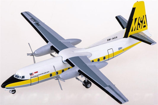 AeroClassics MSA Fokker F-27 9M-AOX 1:200 Diecast Model view 1