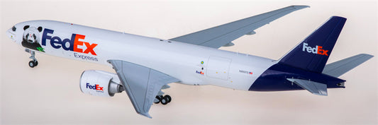 JC Wings FedEx for Boeing 777-200LRF N885FD 1:200 Airplane Pre-built Airliner Model Display