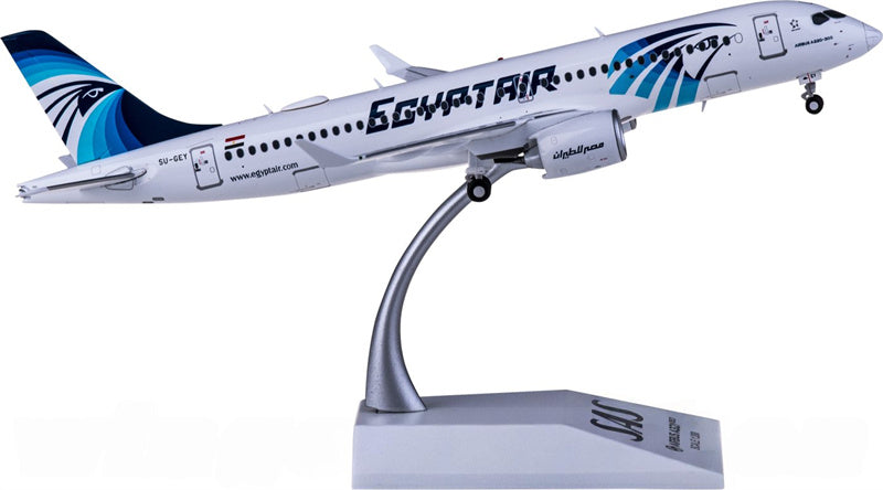 JC Wings EgyptAir Airbus A220-300 SU-GEY 1:200 Diecast Model view 3