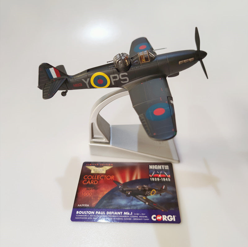 CORGI  Boulton Paul Defiant Mk I RAF No.264 Sqn, N1801 Coimbatore II 1/72 Aircraft Pre-built Model