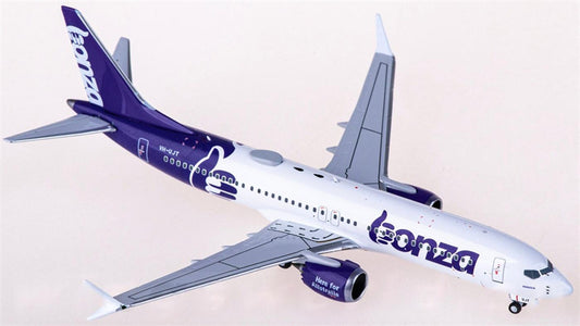 NG Models Bonza Boeing 737 MAX 8 VH-UJT 1:400 Diecast Model view 1