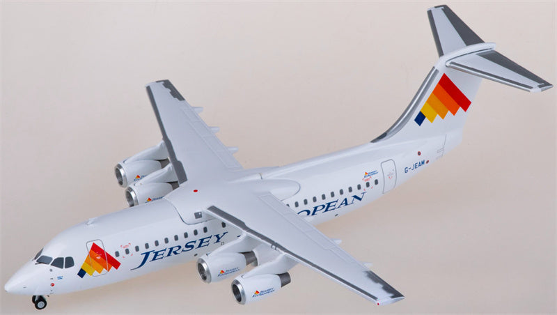 Herpa Jersey European Airways BAe 146-300 G-JEAM 1:200 Diecast Model view 1