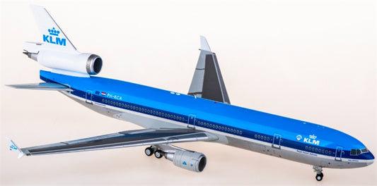 SQ Wings KLM ロイヤル・ダッチ・エアラインズ マクドネル・ダグラス MD-11 PH-KCA 1:200 航空機組み立て済み模型ディスプレイ