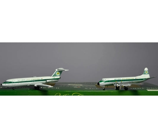 Aeroclassics 1:400 Aer Lingus BAC 1-11 & Vickers Viscount 800 EI-AOE & EI-ANF  DIECAST Model
