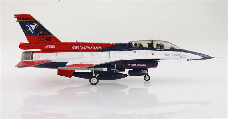 HOBBY MASTER F16D Fighting Falcon X-62A VISTA 86-0048  USAF Test Pilot School Edwards AFB May 2 2024 (w/2 x ACMI pod (wing tip) + 1 center fuel tank) 1:72 Aircraft Pre-built Model