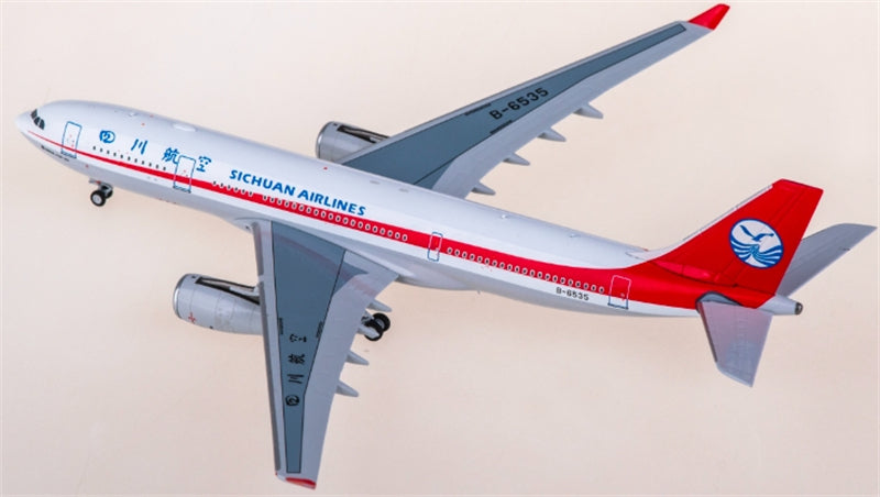 NG Models Sichuan Airlines for Airbus A330-200 B-6535 1:400 Aircraft Pre-built  Airliner Model Display