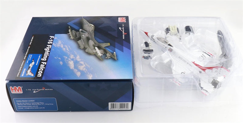 HOBBY MASTER F16C Fighting Falcon USAF Thunderbirds USAF RIAT 2017 (w/No.1 to No.6 decals) 1:72 Aircraft Pre-built Model