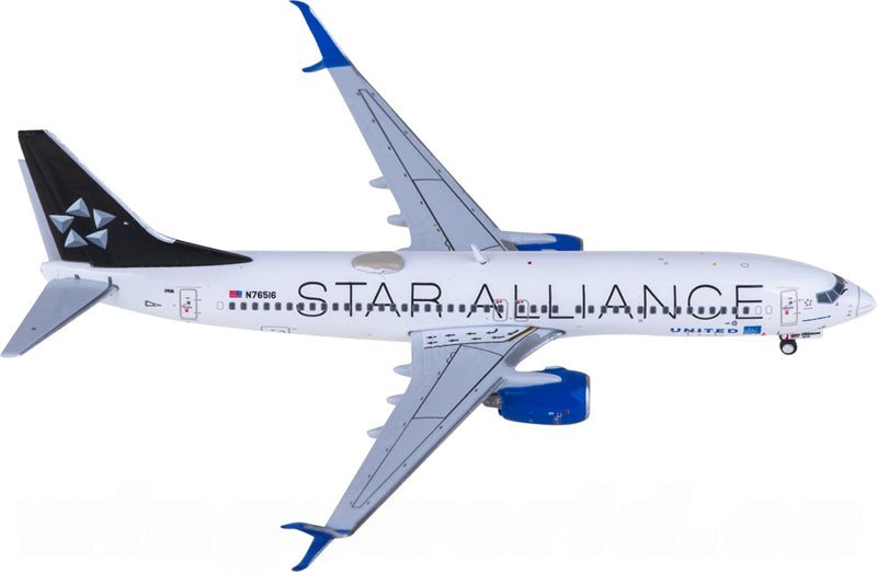 Geminijets United Airlines Boeing 737-800W N76516 Star Alliance 1:400 Diecast Model view 1