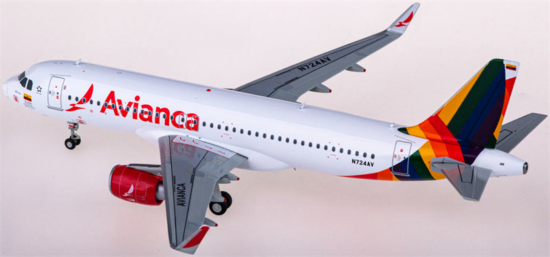 JC Wings Avianca Airbus A320 N724AV 1:200 Diecast Model view 2