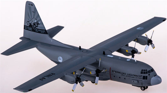 Herpa RNLAF Lockheed C-130H Hercules G-781 1:200 Diecast Model view 1