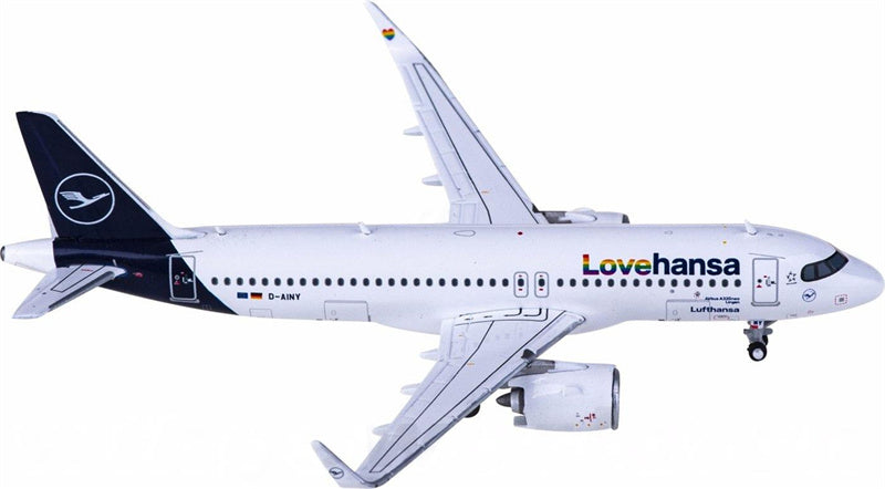 Geminijets Lufthansa Airbus A320neo D-AINY Lovehansa 1:400 Diecast Model view 3