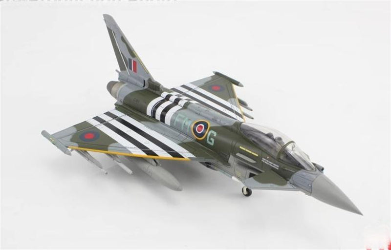 HOBBY MASTER Eurofighter Typhoon FGR4 ZJ913/FM-G RAF 2024 (w/2 x empty pylon, 1 center fuel tank) 1:72 Airplane Pre-built Model