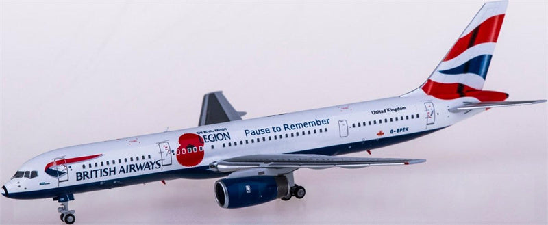 NG Models British Airways Boeing 757-200 G-BPEK 1:400 Diecast Model view 3