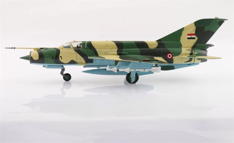 HOBBY MASTER MIG-21MF Nile Valley late scheme Egyptian Air Foroe 1970s 1:72 Airplane Pre-built Model