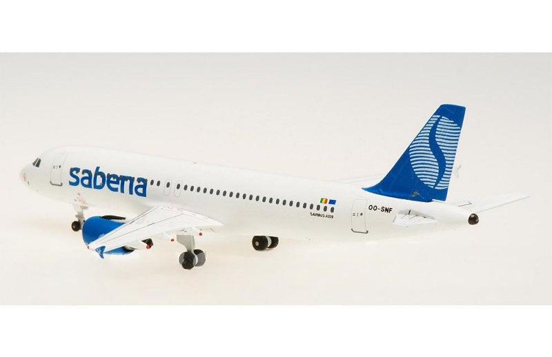 AeroClassics Sabena Airbus A320 OO-SNF 1:400 Aircraft Pre-built  Airliner Model Display
