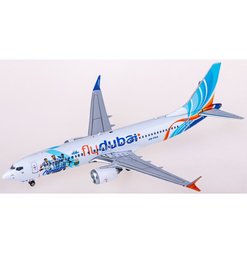 Phoenix Flydubai Boeing 737 MAX 8 A6-FKA 1:400 Aircraft Pre-built  Airliner Model Display