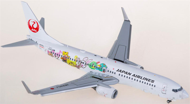JC Wings Japan Airlines Boeing 737-800 JA330J Flaps down 1:200 Aircraft Pre-built  Airliner Model Display