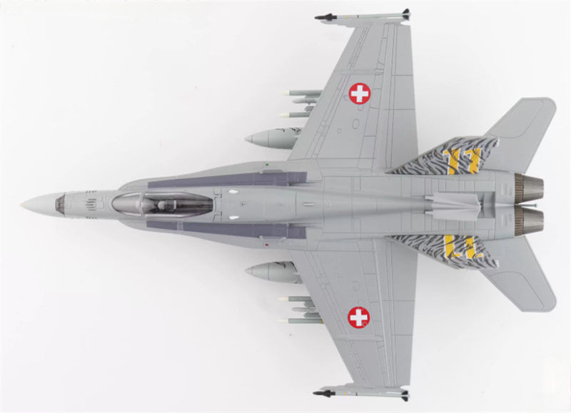 HOBBY MASTER F/A-18C Swiss AF 2003 Tiger Meet J-5011 Staffel 11 Swiss Air Force 1:72 Aircraft Pre-built Model