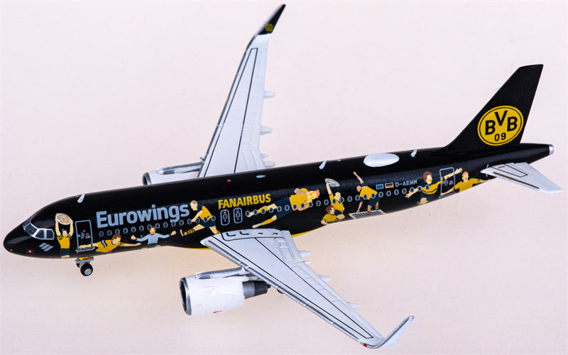 Herpa Eurowings Airbus A320 D-AEWM 1:400 Diecast Model view 3