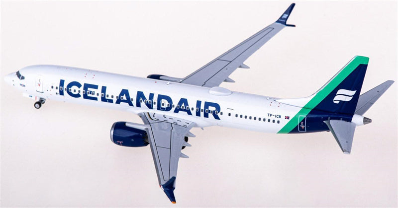 NGモデルズ アイスランド航空 ボーイング737 MAX 9 TF-ICB 1:400スケール 飛行機 組み立て済み旅客機モデル ディスプレイ