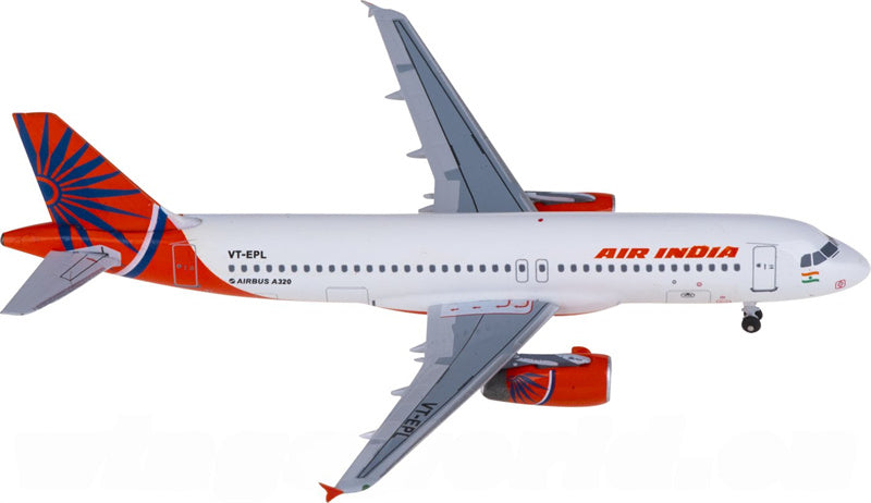 AeroClassics Air India Airbus A320 VT-EPL 1:400 Diecast Model view 3
