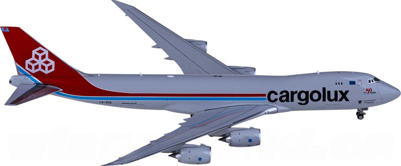 JC Wings Cargolux Boeing 747-8F LX-VCE 1:400 Diecast Model view 1