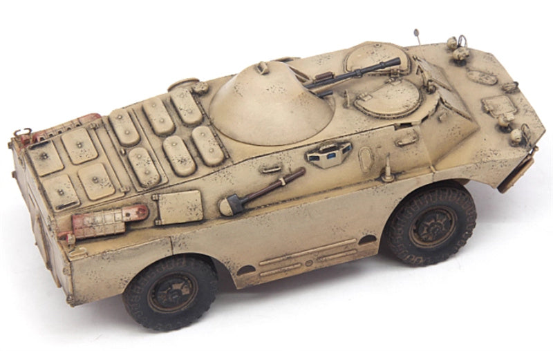 S-MODEL BRDM-2 armored reconnaissance vehicle Middle East Sand colored coating 1:72 Tank Pre-built Model